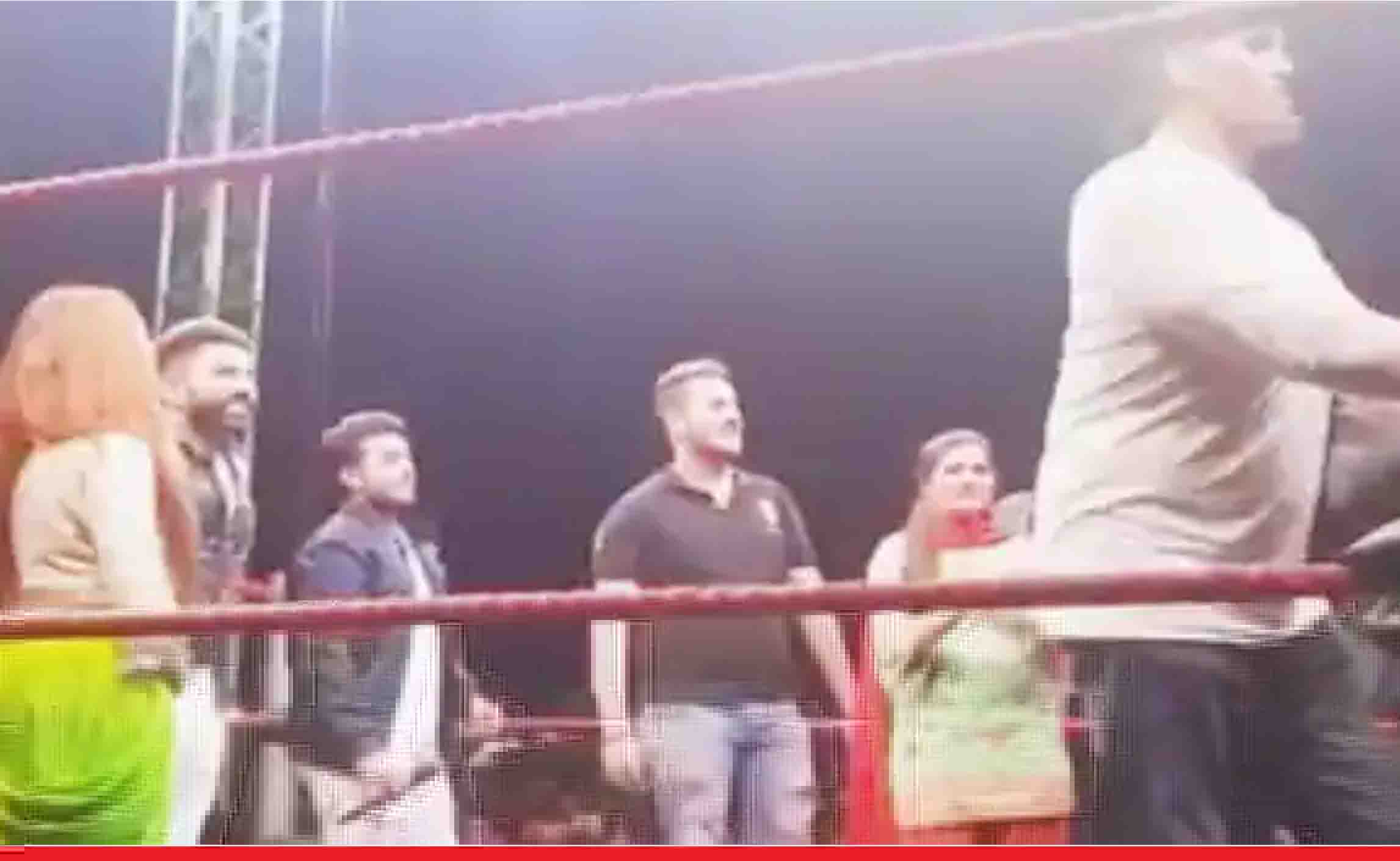 WWE की रिंग में उतरीं सपना चौधरी और अर्शी खान, खली के साथ मिलकर मचाया धमाल