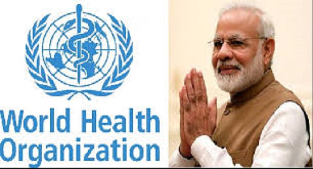 कोरोना से निपटने भारत के प्रयासों की विश्व स्वास्थ्य संगठन ने की सराहना