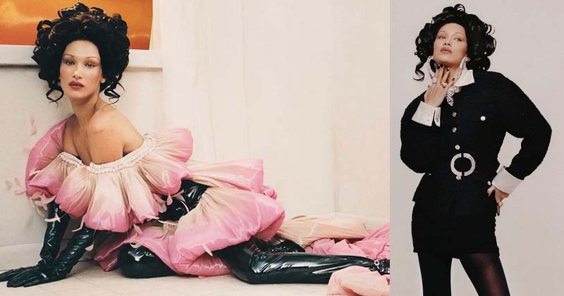 बेला हदीद ने शेयर की लेटेस्ट तस्वीरें, फ्लोरटच ड्रेस, पैंटसूट में दिए पोज
