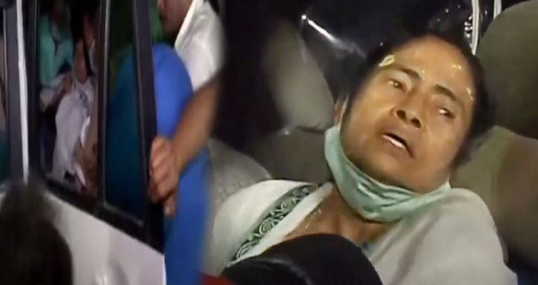 प.बंगाल में बवाल, सीएम ममता बनर्जी का पैर कुचलने की कोशिश, बीजेपी पर लगाया साजिश का आरोप