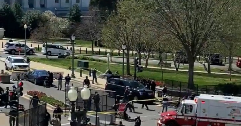 अमेरिकी संसद भवन के बाहर कार चालक ने दो पुलिसकर्मियों को कुचला, एक की मौत