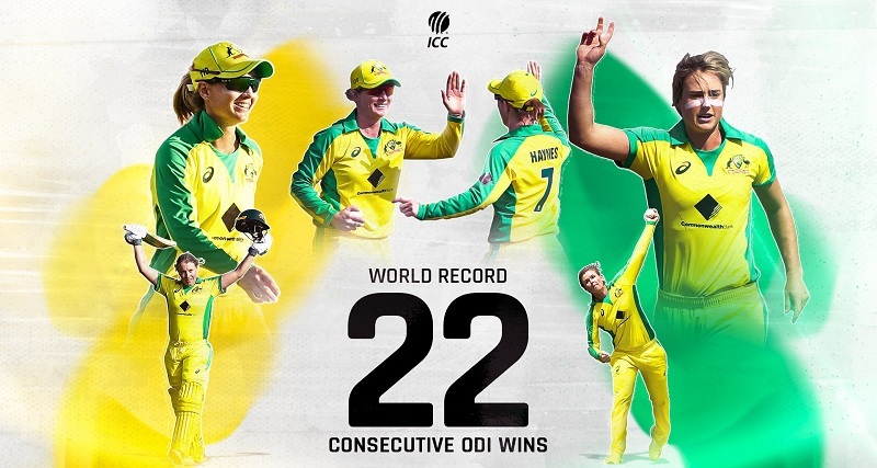 ऑस्ट्रेलिया की महिला क्रिकेट टीम ने रचा इतिहास, लगातार जीते 22 वनडे मैच