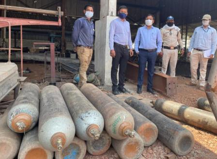 जबलपुर में ऑक्सीजन सिलेंडर का औद्योगिक इस्तेमाल करने पर एफआईआर