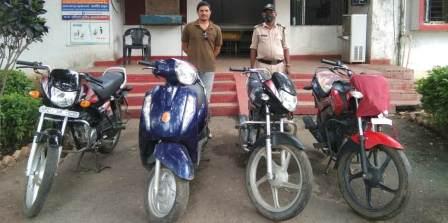 जबलपुर में शातिर बदमाशों ने घर में बना लिया चोरी के वाहनों का शो-रुम