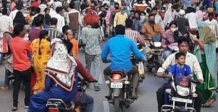 जबलपुर में संडे अनलॉक होने के साथ ही बाजारों में बढ़ी चहल-पहल