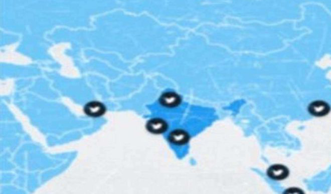 ट्विटर ने की गलती, भारत के नक्शे में जम्मू-कश्मीर और लद्दाख को दिखाया अलग देश