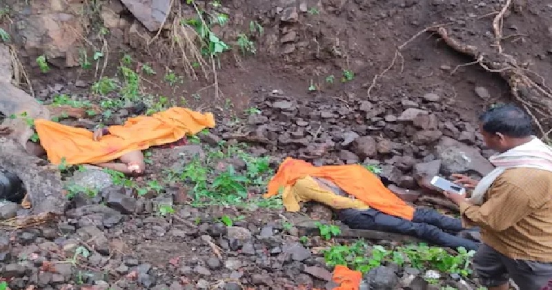 मप्र-महाराष्ट्र बॉर्डर के नंदुरबार में खाई में गिरी टेंपो ट्रैक्स, 8 लोगों की मौत 