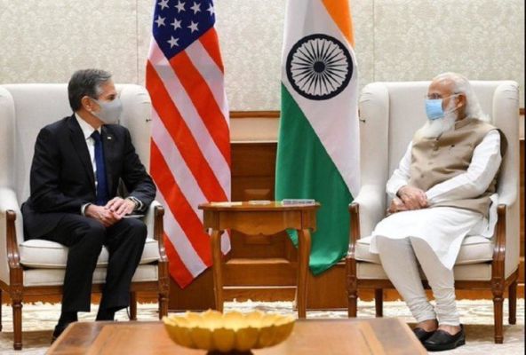पीएम मोदी से मिले अमेरिकी विदेश मंत्री ब्लिंकन, भारत-अमेरिकी साझेदारी मजबूत करने की राष्ट्रपति बाइडन की मंशा का किया स्वागत