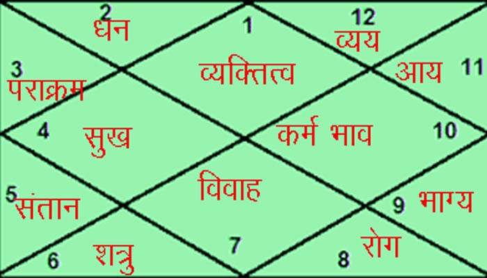 कुंडली के अनुसार सभी 12 भावों का अपना-अपना विशेष कारकत्व