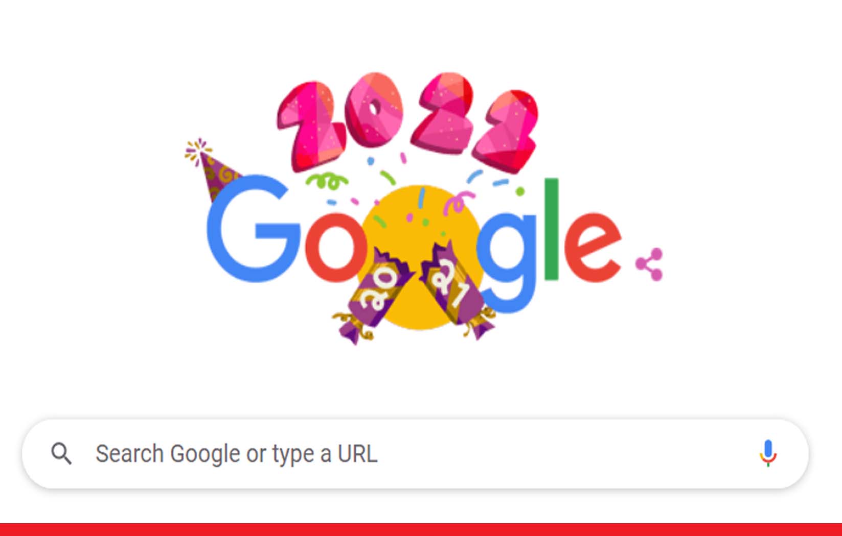 नए साल के पहले दिन गूगल ने बनाया शानदार डूडल