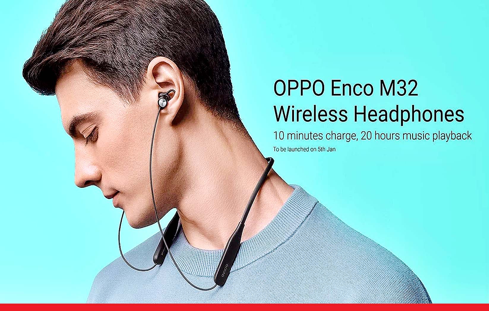 Oppo ने 28 घंटे की बैटरी लाइफ के साथ भारत में लॉन्च किये नेकबैंड ईयरफोन