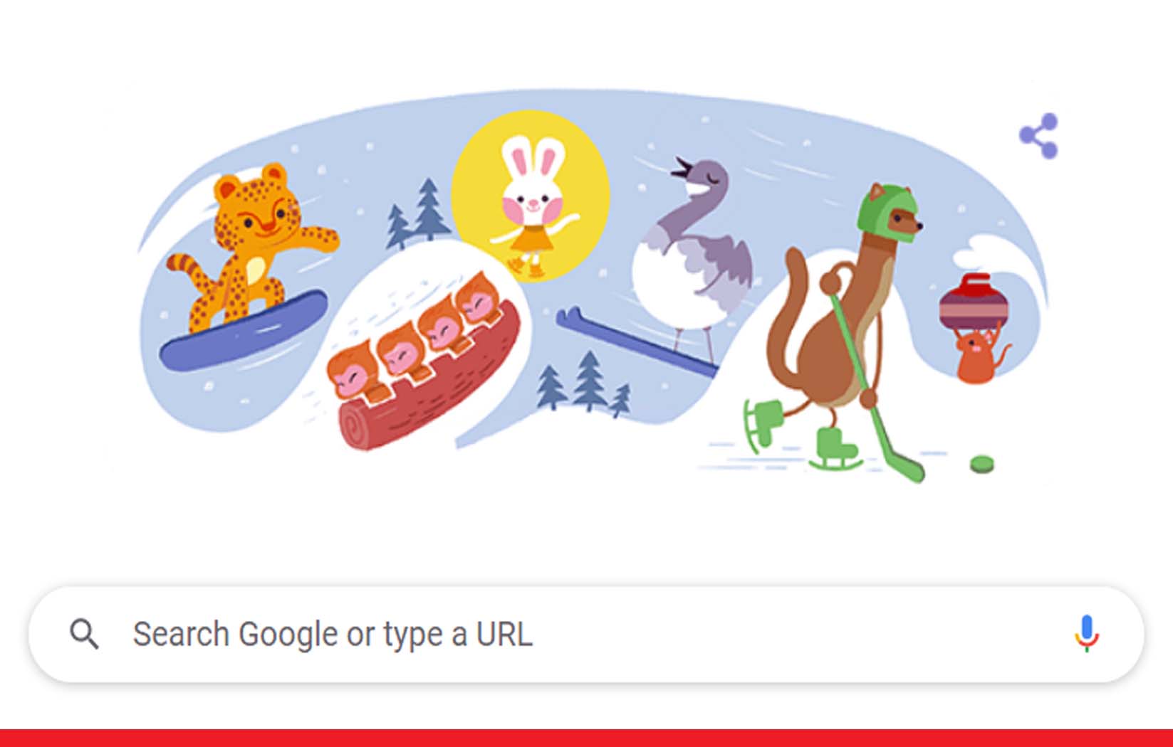 शीतकालीन ओलंपिक 2022 का शुभारंभ, गूगल ने बनाया डूडल