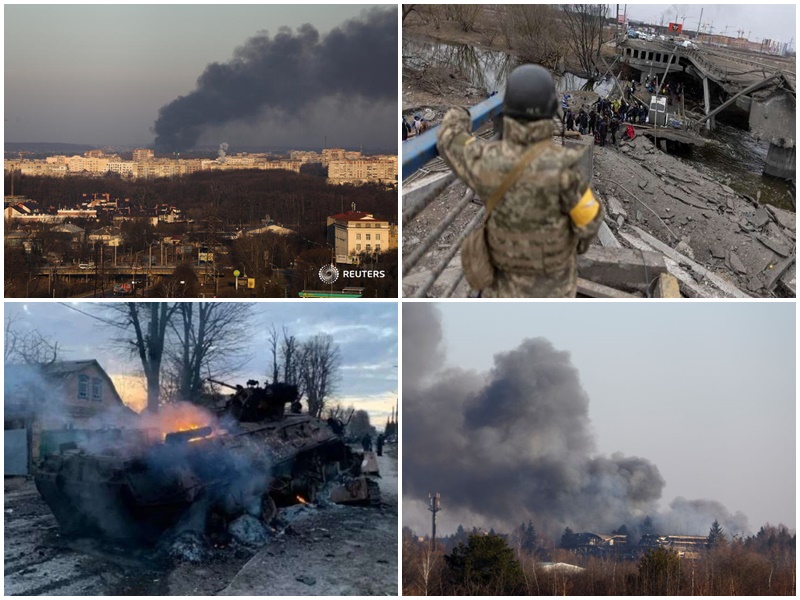 रूस का यूक्रेन के शहर लवीव पर जबरदस्त हमला, एक साथ दागी कई मिसाइलें