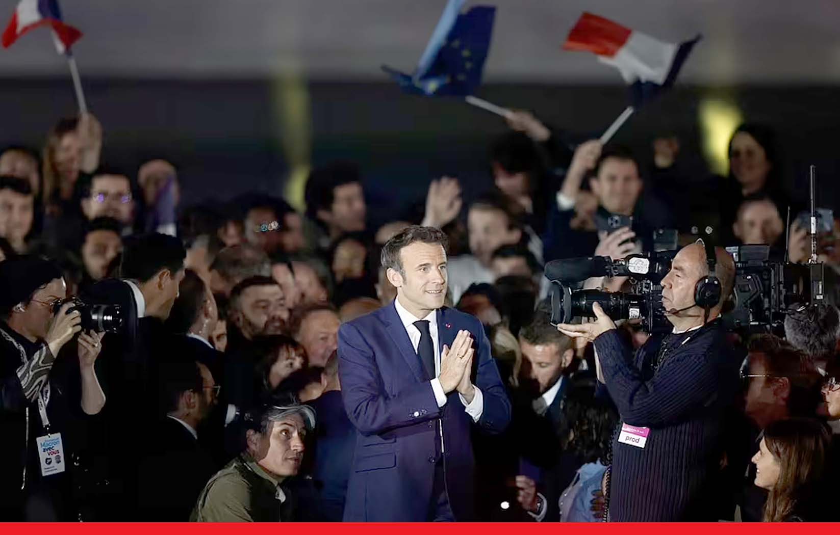 फ्रांस में इमैनुएल मैक्रों ने फिर जीता राष्ट्रपति चुनाव, मरीन ले पेन ने स्वीकार की हार