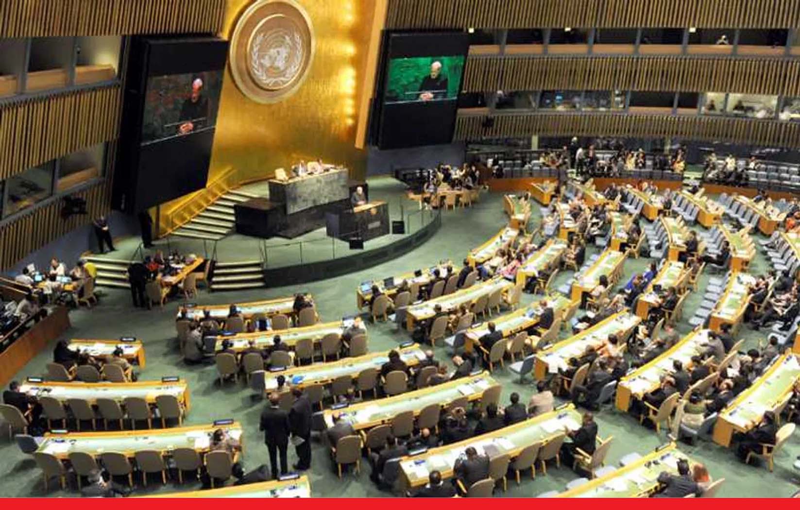 संयुक्त राष्ट्र महासभा में भारत की मांग, नए स्थायी सदस्यों को भी दिया जाए वीटो का अधिकार