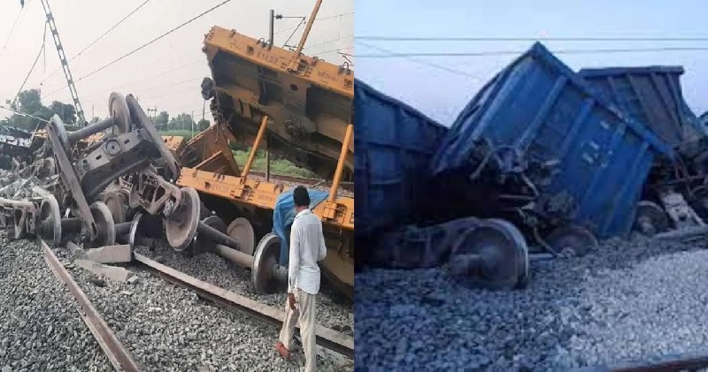 यूपी: पटरी से उतरे कोयला लदी मालगाड़ी के कई डिब्बे, अवरुद्ध हुआ दिल्ली-हावड़ा के बीच रेल यातायात