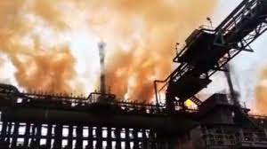 टाटा स्टील प्लांट जमशेदपुर में धमाके के बाद लगी आग, कई कर्मचारी गंभीर, बचाव, राहत दल मौके पर