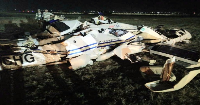 छत्तीसगढ़ के विवेकानंद एयरपोर्ट में क्रैश हुआ सरकारी हेलीकॉप्टर, दो पायलटों मौत
