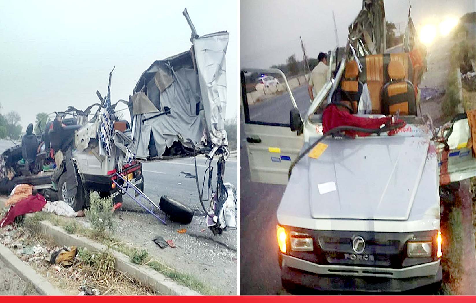 हरियाणा: क्रजूर गाड़ी खड़े ट्रक से टकराई, 17 लोग हादसे का शिकार, बच्चे-महिला सहित 5 की मौत