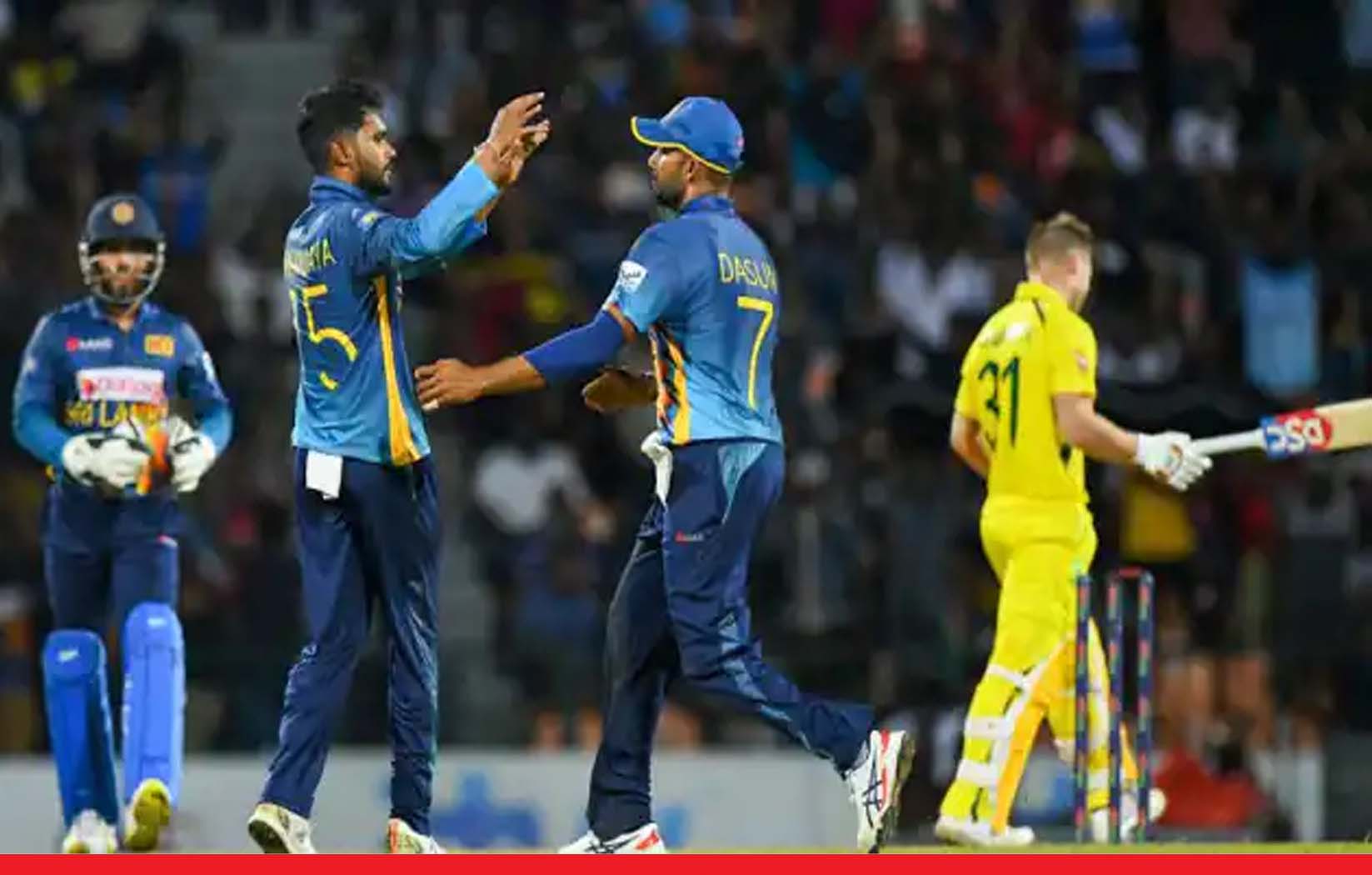 श्रीलंका ने सीरीज के दूसरे वनडे में ऑस्ट्रेलिया को डकवर्थ लुइस नियम के तहत 26 रन से हराया