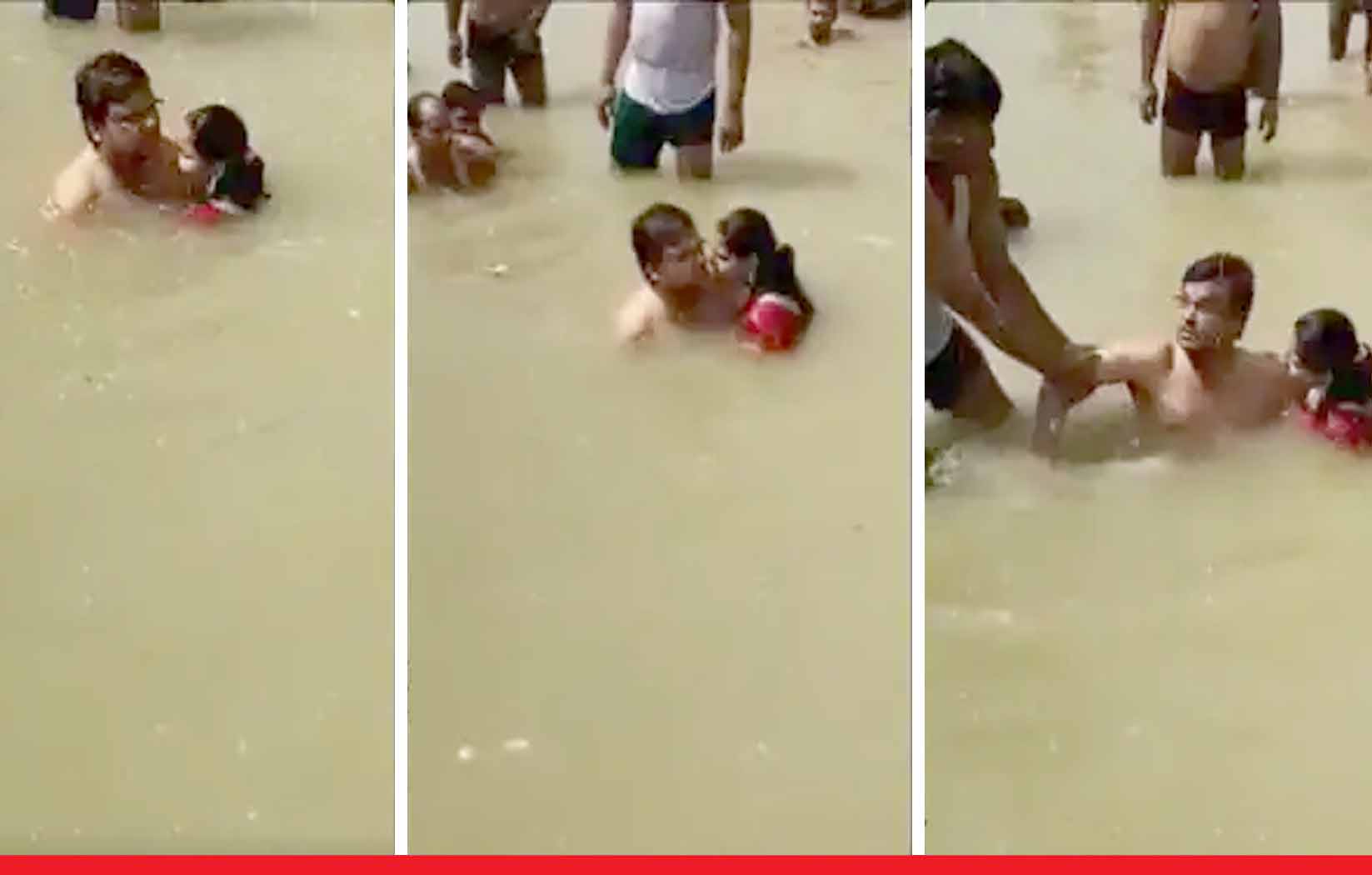 अयोध्या में सरयू नदी में स्नान के दौरान पत्नी को किया किस तो हो गई धुनाई