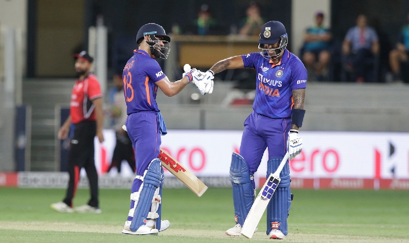 टीम इंडिया ने हांगकांग को दिया 193 रनों का लक्ष्य, विराट और सूर्यकुमार ने बनाए अर्धशतक