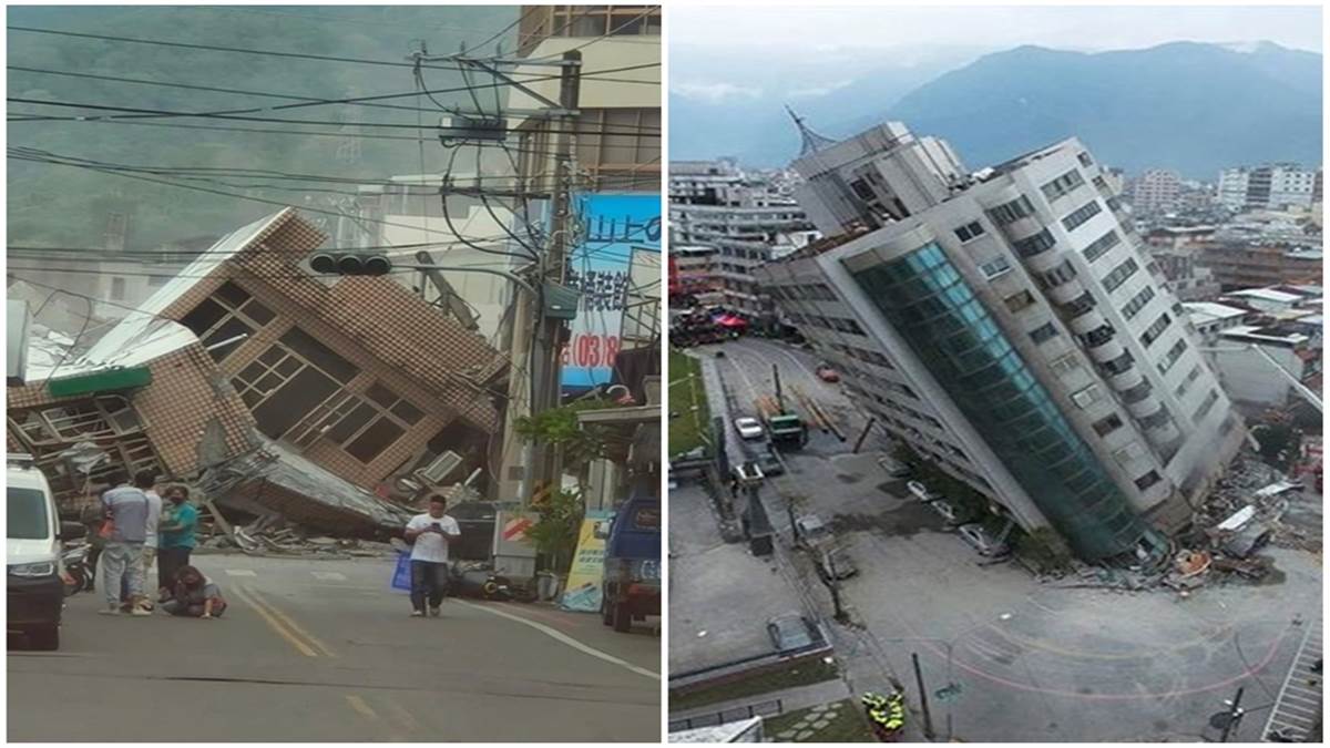ताइवान में 7.2 तीव्रता का भीषण भूकंप, भारी तबाही, 24 घंटों में 100 बार डोली धरती, सुनामी का अलर्ट जारी