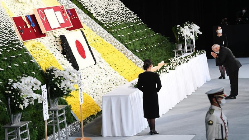 जापान के पूर्व प्रधानमंत्री शिंजो आबे के अंतिम संस्कार में शामिल हुए पीएम मोदी