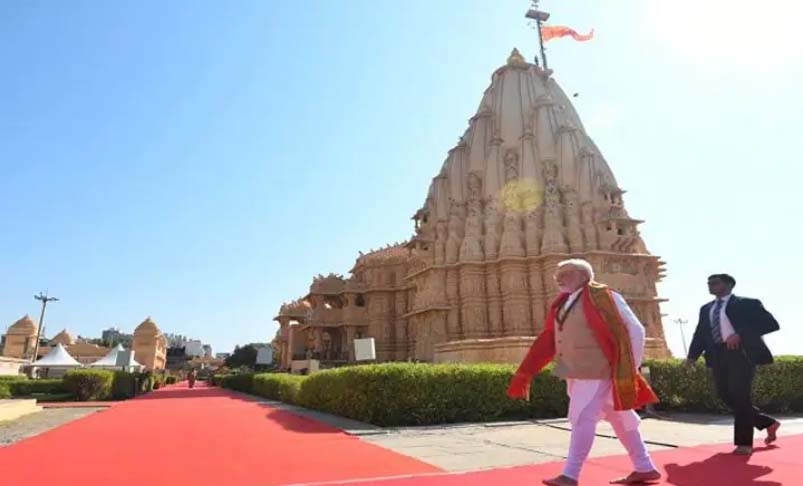 पीएम मोदी ने सोमनाथ मंदिर में पूजा के बाद शुरू किया प्रचार, कहा- गुजरात को प्रगति की नई ऊंचाई पर ले जाना है 