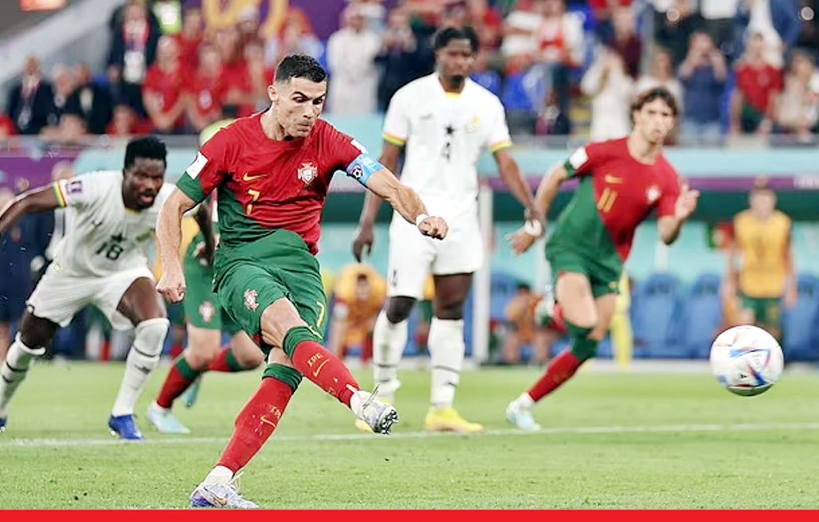 पुर्तगाल ने घाना को 3-2 से हराया, क्रिस्टियानो रोनाल्डो ने रचा इतिहास