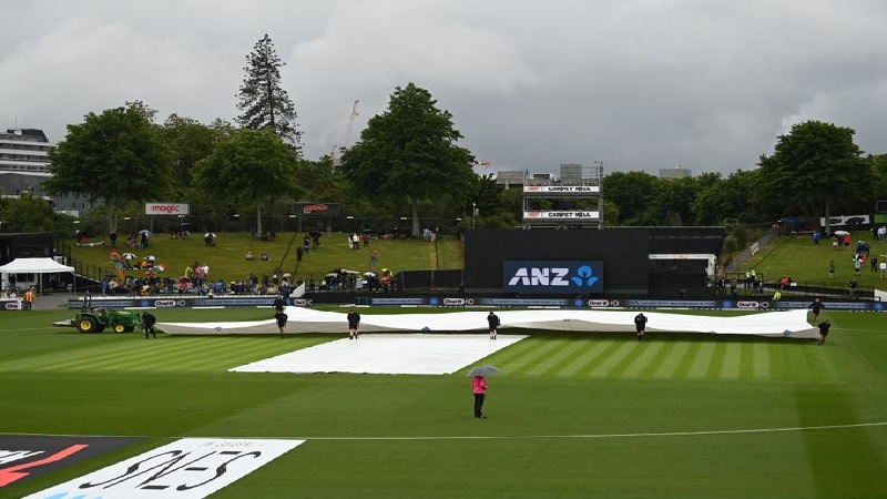 बारिश के कारण रद्द हुआ भारत और न्यूजीलैंड के बीच खेला जा रहा दूसरा वनडे