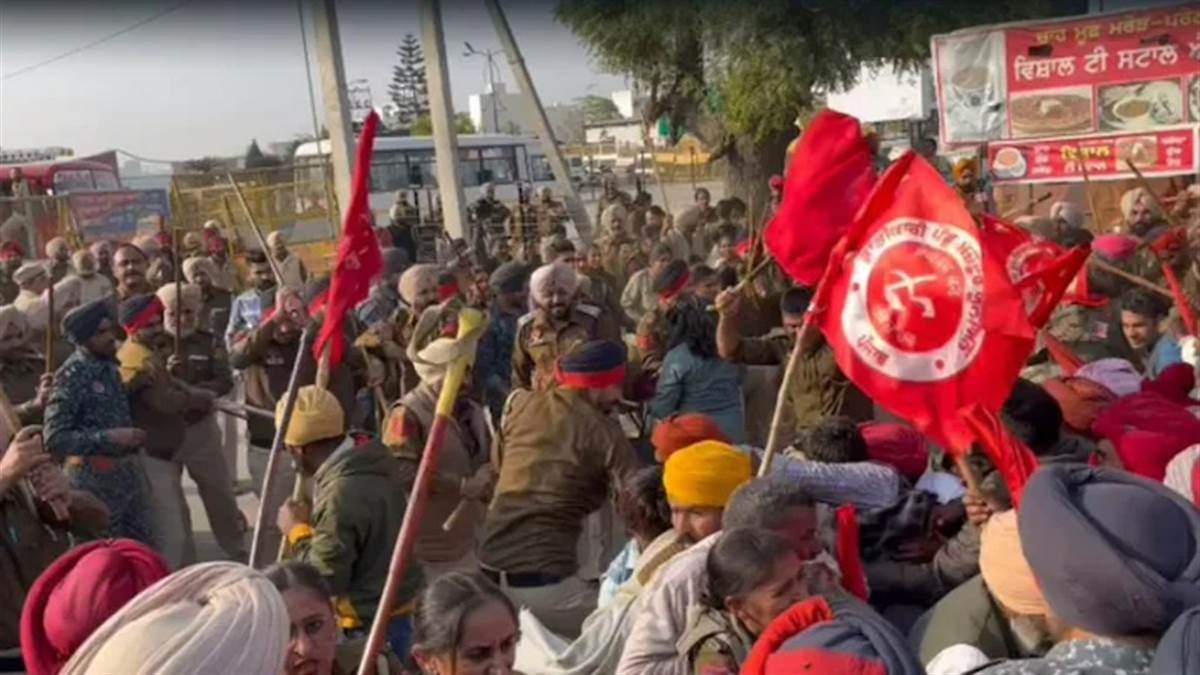 पंजाब: सीएम भगवंत मान के आवास के बाहर विरोध-प्रदर्शन, पुलिस ने किया लाठीचार्ज, मजदूरों की यह है मांग
