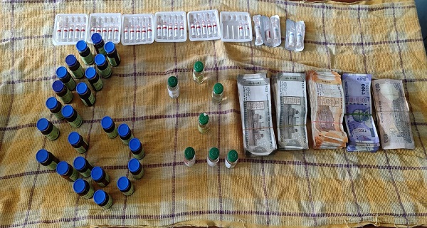 जबलपुर में नशीले इंजेक्शन का सौदागर गिरफ्तार, बिक्री के 1.46 लाख रुपए जब्त