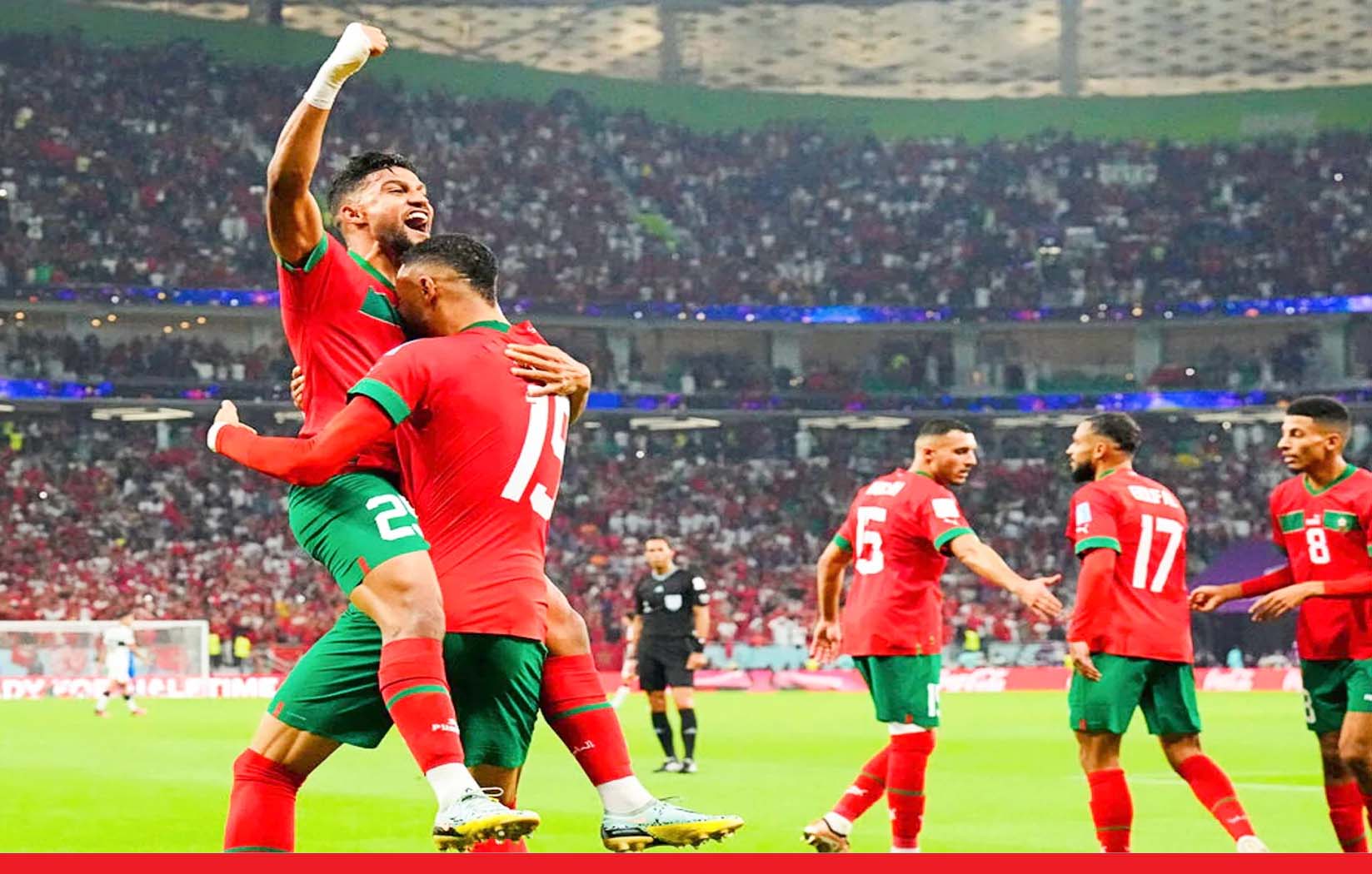 मोरक्को ने रचा इतिहास, सेमीफाइनल में पहुंचने वाली पहली अफ्रीकी टीम