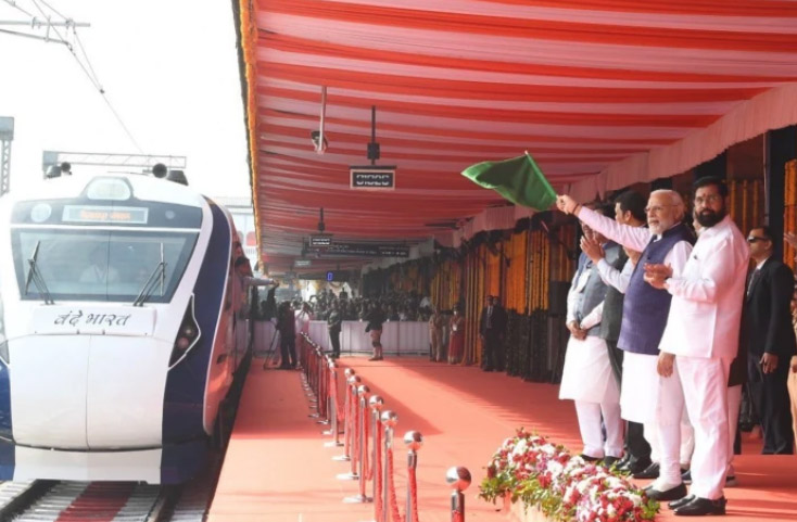 PM Modi ने छठी वंदे भारत एक्सप्रेस को दिखाई हरी झंडी, यह है रूट और टाइमिंग