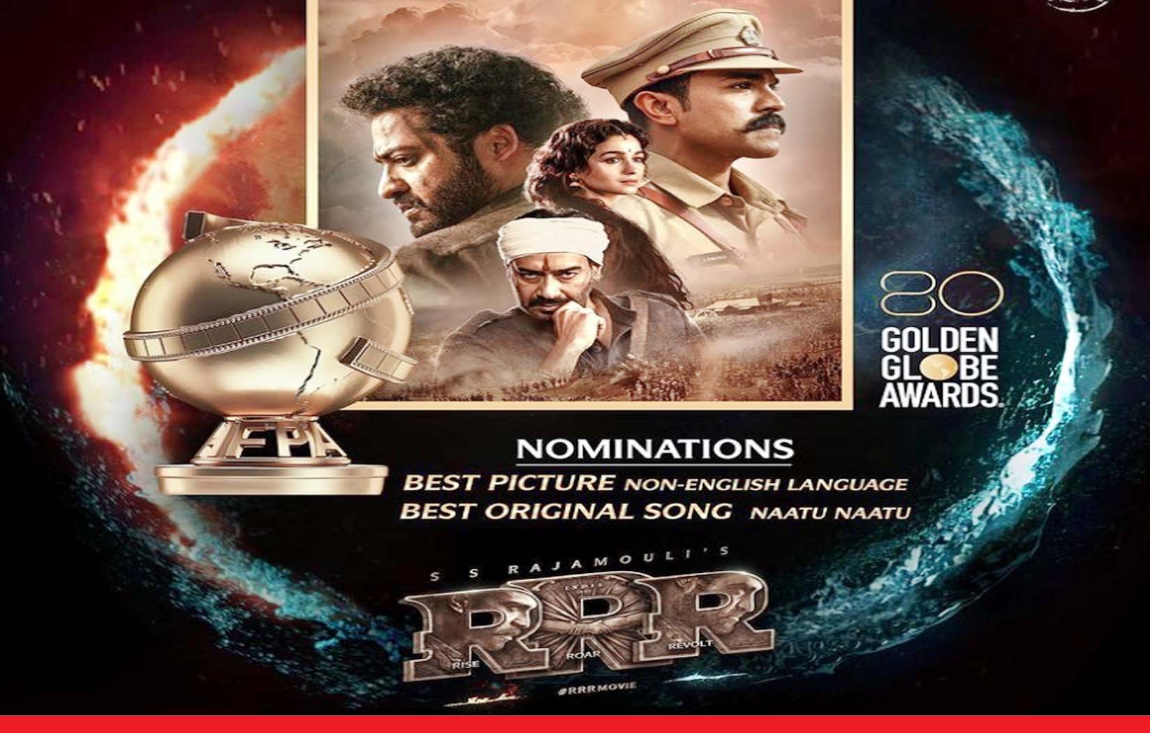 एसएस राजामौली की फिल्म RRR ने जीते 3 बेस्ट फॉरेन लैंग्वेज अवॉर्ड्स