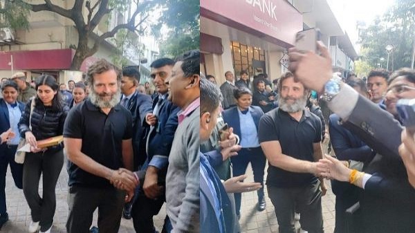 दिल्ली की सड़कों पर अचानक ब्लैक टी शर्ट में राहुल गांधी जनता के बीच पहुंच गए, फिर यह हुआ