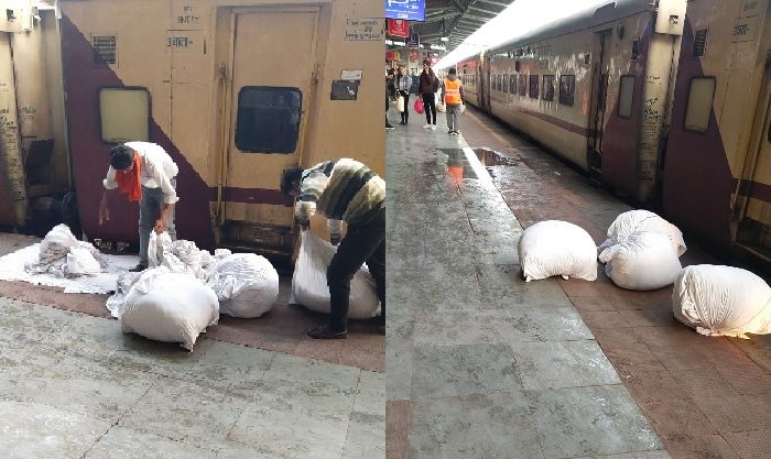 रेलवे स्टेशन की गंदगी में और गंदे हो रहे यात्रियों को मिलने वाले चादर, कोरोना के समय सावधानी जरूरी