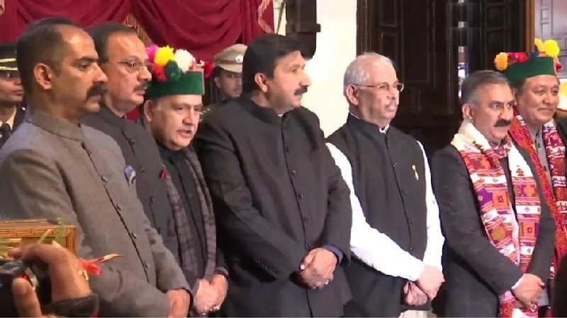 हिमाचल प्रदेश में हुआ सीएम सुक्खू के कैबिनेट का गठन, 7 विधायकों ने ली मंत्री पद की शपथ