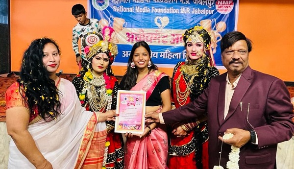 जबलपुर में महिला दिवस: आदिशक्ति के 108 रुप थीम पर किया गया 108 महिलाओं का सम्मान..!