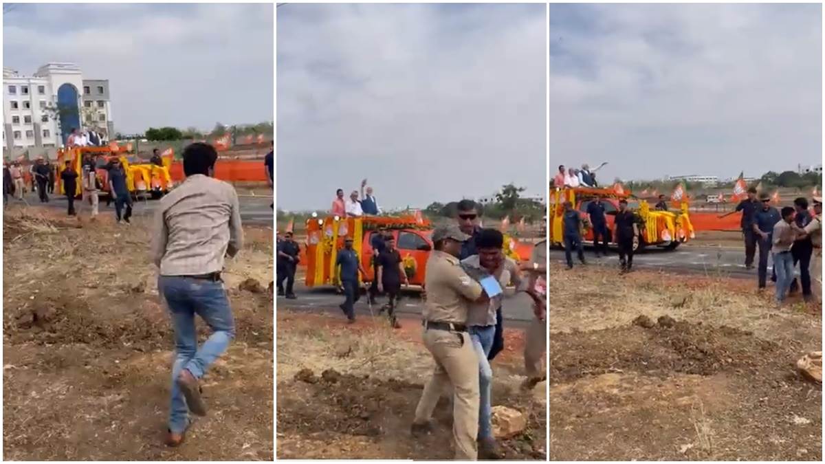 PM मोदी की सुरक्षा में बड़ी सेंध, कर्नाटक के रोड शो के बीच में पहुंचा शख्स, पुलिस ने पकड़ा