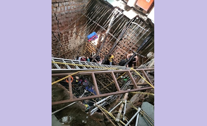 इंदौर के मंदिर में बावड़ी की छत धंसी, 13 की मौत, 17 को निकाला गया, 40 फीट नीचे गिरे श्रद्धालु