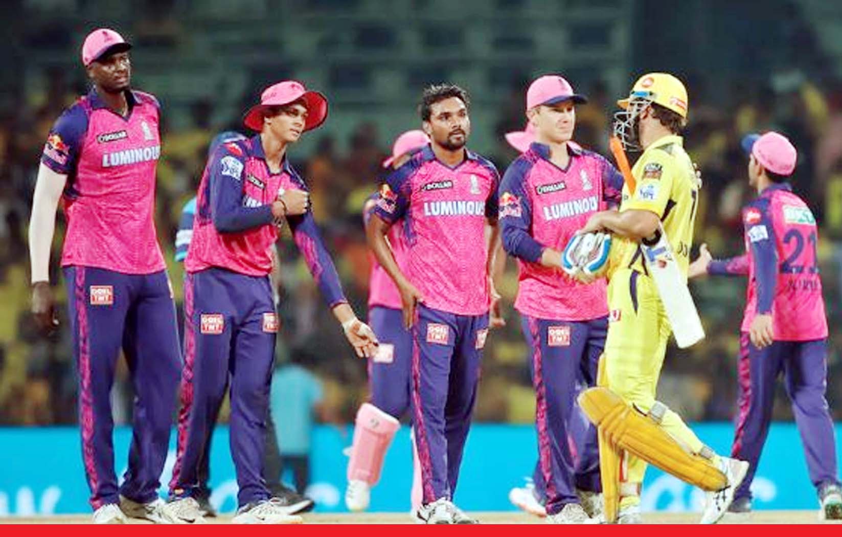आईपीएल: रोमांचक मैच में राजस्थान ने चेन्नई को तीन रन से हराया