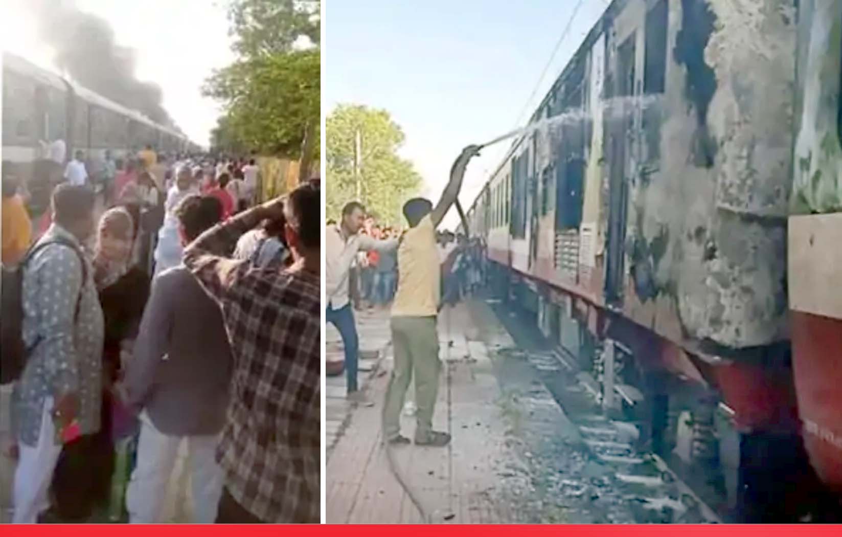 रतलाम-इंदौर डेमू ट्रेन में लगी भीषण आग, 2 कोच जलकर राख