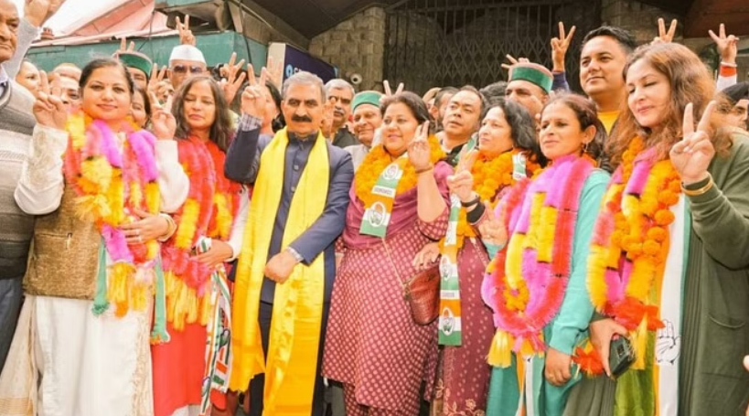 हिमाचल : नगर निगम शिमला पर कांग्रेस का कब्जा, 24 वार्डों में लहराया जीत का परचम, बीजेपी हुई पस्त
