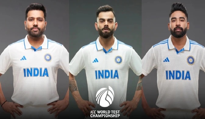 WTC Final 2023 में नई जर्सी पहनकर खेलेगी टीम इंडिया, देखें फोटो