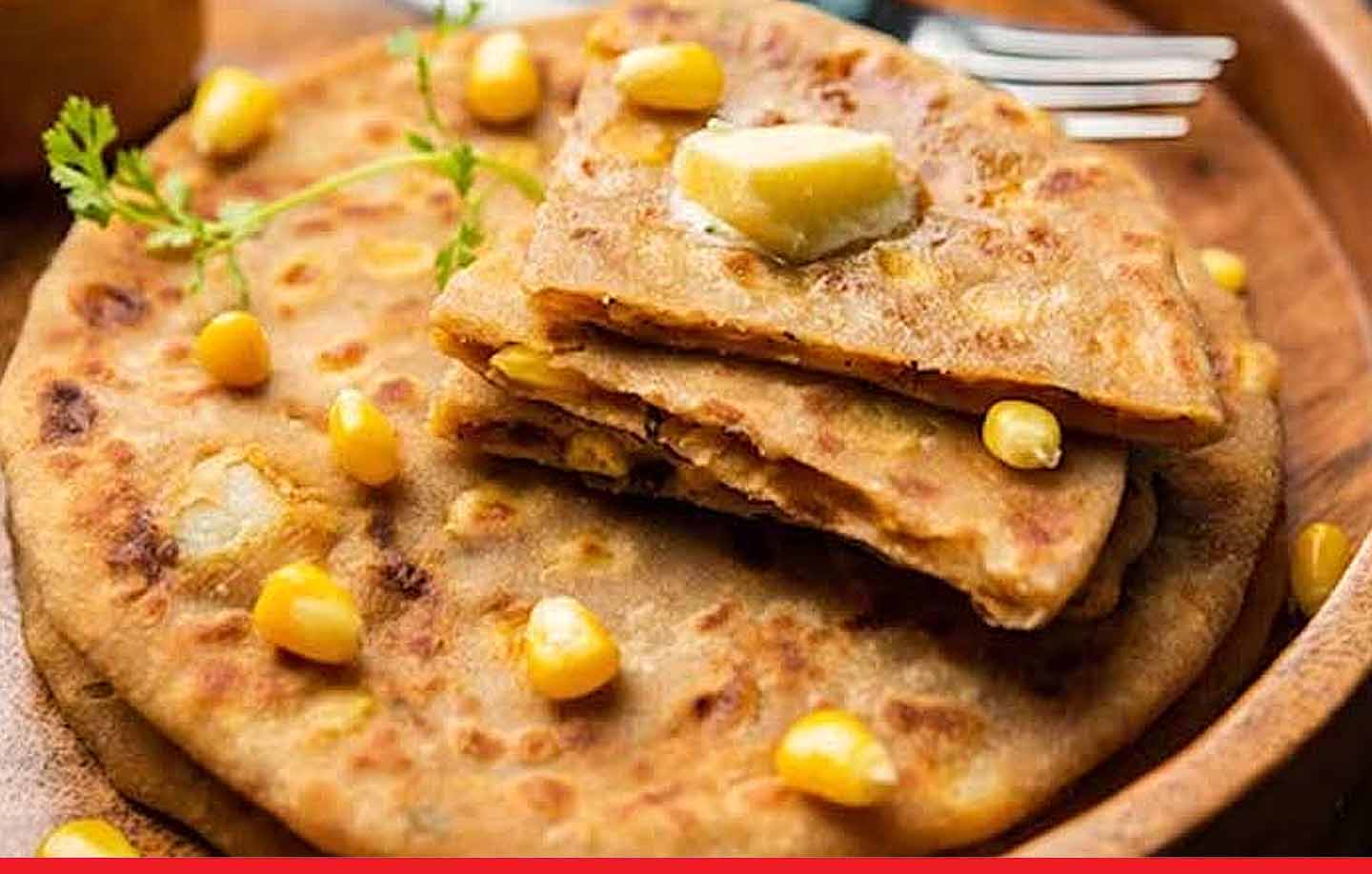 सर्दियों में स्वीट कॉर्न पराठे