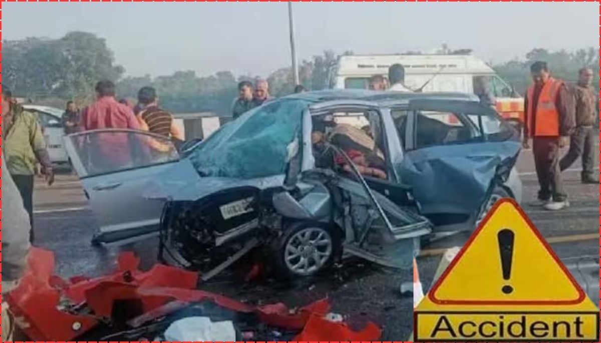 सुल्तानपुर में भीषण सड़क हादसा, बिहार से यूपी जा रही कार डिवाइडर से टकराई, पति-पत्नी सहित तीन की मौत