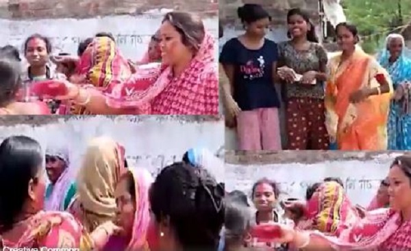 पश्चिम बंगाल: शेख शाहजहां की गिरफ्तारी के बाद संदेशखाली में जश्र का माहौल, महिलाओं ने उड़ाया रंग-गुलाल, मिठाईयां बांटी