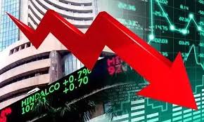 शेयर बाजार में लगातार तीसरे दिन गिरावट, सेंसेक्स 456 अंक टूटा, निफ्टी 22150 से फिसला